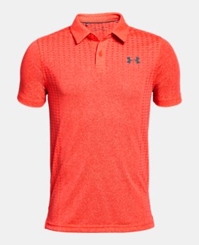 New Arrival Boys' UA Threadborne JS Outer Glow Polo 1 Color $40