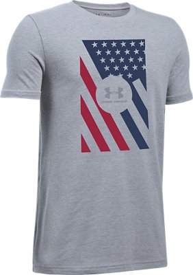 New Arrival Boys' UA Americana Flag T-Shirt  2 Colors $19.99