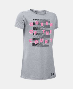 Girls' UA Queen Of The Court T-Shirt 1 Color $11.24