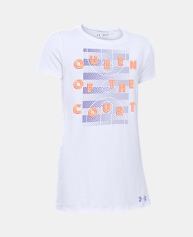 Girls' UA Queen Of The Court T-Shirt 1 Color $11.24