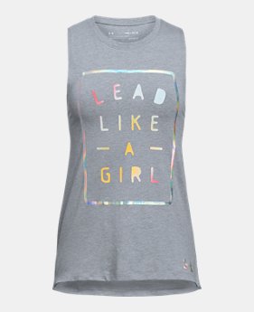 Girls' UA SPWW Lead Girl Tank 1 Color Available $25