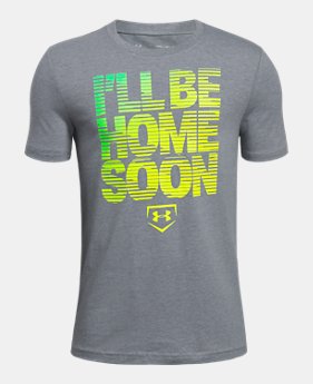 Boys' UA I'll Be Home Soon T-Shirt 1 Color Available $20