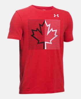 Boys' UA Maple Leaf T-Shirt 1 Color $17.99