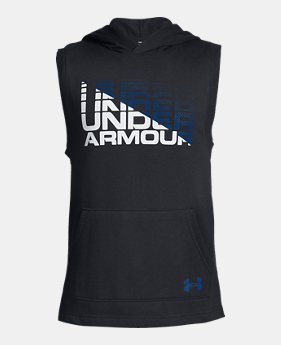 Boys' UA Rival Sleeveless Hoodie 1 Color Available $40