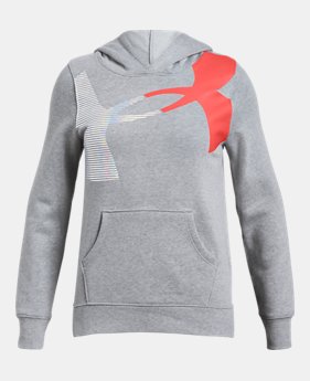 New Arrival Girls' UA Rival Fleece Hoodie 1 Color Available $50