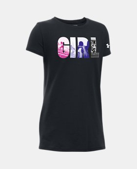 Girls' UA She Plays We Win Girl T-Shirt 1 Color $19.99