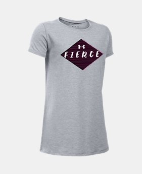 Girls' UA She Plays We Win Fierce T-Shirt 2 Colors $19.99