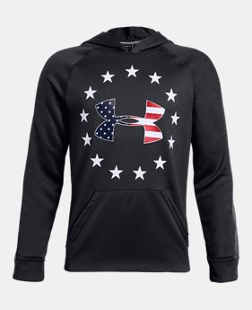 New Arrival Boys' UA Freedom Tech™ Terry Hoodie 1 Color Available $45