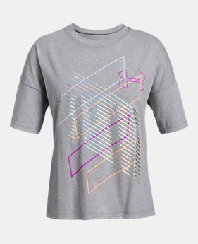 New Arrival Girls' UA Step It Up T-Shirt 1 Color Available $20