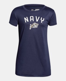 New Arrival Girls' Naval Academy UA Graphic T-Shirt 1 Color $25.99