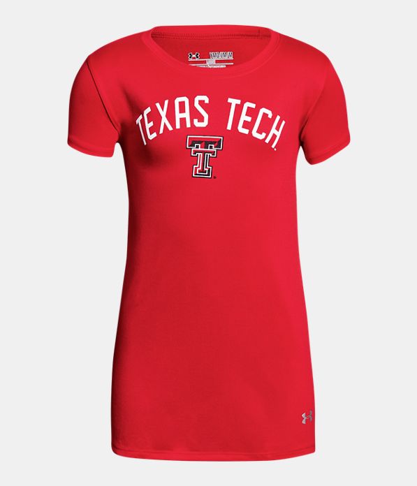 Girls' Texas Tech UA Graphic T-Shirt, Red,