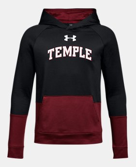 New Arrival Boys' Temple UA Tech Terry Hoodie 1 Color $59.99