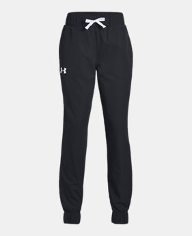 Girls' UA Woven Warm-Up Pants 2 Colors Available $50