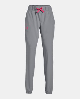 Girls' UA Woven Warm-Up Pants 1 Color Available $60