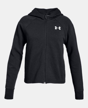 New Arrival Girls' UA Finale Full Zip Hoodie 3 Colors Available $45