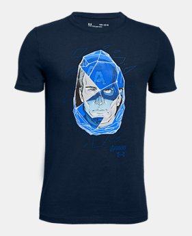 Boys' UA Captain America Duo Short Sleeve T-Shirt 1 Color $25