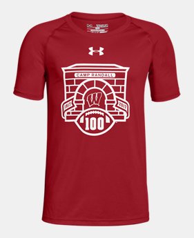 Boy's Wisconsin UA Tech™ T-Shirt 1 Color Available $19.99
