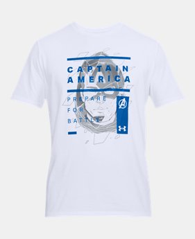 Men's UA Captain America Overlay T-Shirt $35