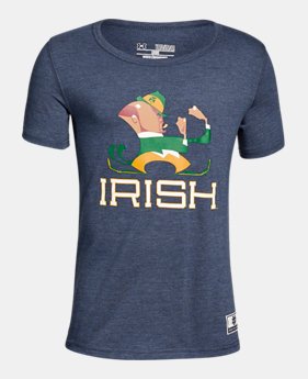 Boy's Notre Dame Iconic Tri-Blend Crew 1 Color Available $37.99