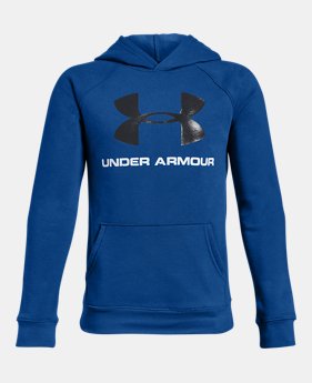 Boys' UA Rival Logo Hoodie 2 Colors Available $43.5 to $50
