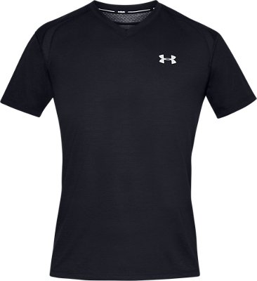 Men's UA Streaker V-Neck Short Sleeve image number 4