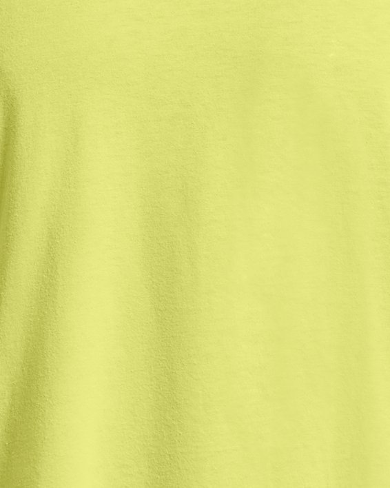 Men's UA Sportstyle Left Chest Short Sleeve Shirt in Yellow image number 4