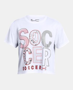 New Arrival Girls' UA Soccer IQ Crop T FREE U.S. SHIPPING 1 Color Available $20