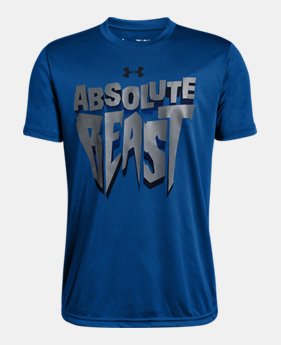 New Arrival Boys' UA Absolute Beast Short Sleeve T-Shirt FREE U.S. SHIPPING 1 Color Available $20