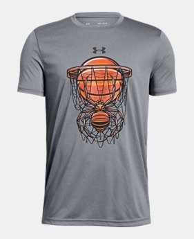 New Arrival Boys' UA Basketball Savage Short Sleeve T-Shirt FREE U.S. SHIPPING 1 Color Available $20
