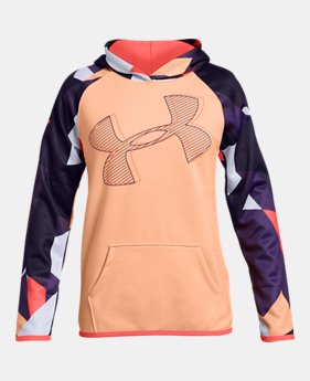  Girls' Armour Fleece® Printed Logo Hoodie LIMITED TIME ONLY 4  Colors Available $29.99