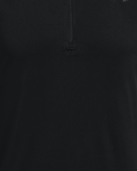 Herren UA Tech™ Shirt mit ½-Zip, langärmlig, Black, pdpMainDesktop image number 4