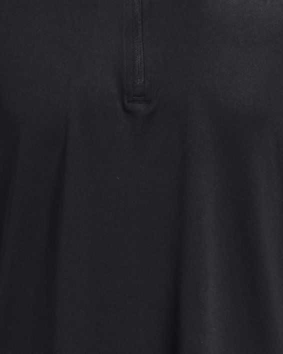 Herenshirt UA Tech™ met korte rits en lange mouwen, Black, pdpMainDesktop image number 3