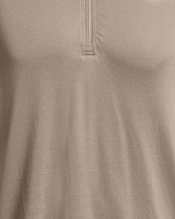 Herren UA Tech™ Shirt mit ½-Zip, langärmlig, Brown, pdpMainDesktop image number 2
