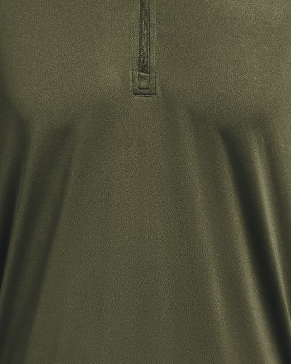 Męska koszulka z długim rękawem i zapięciem na zamek do połowy długości UA Tech™, Green, pdpMainDesktop image number 4