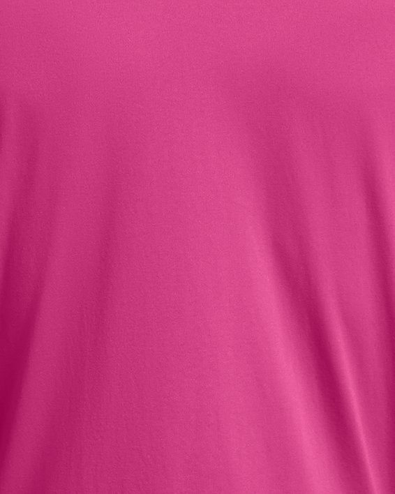 Herenshirt UA Tech™ met korte rits en lange mouwen, Pink, pdpMainDesktop image number 3