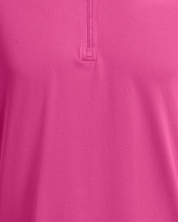 Herenshirt UA Tech™ met korte rits en lange mouwen, Pink, pdpMainDesktop image number 2