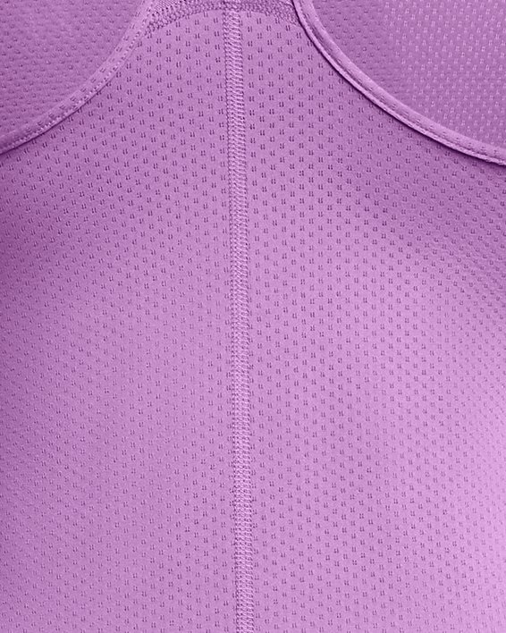 Damen HeatGear® Armour Racer Tanktop, Purple, pdpMainDesktop image number 4