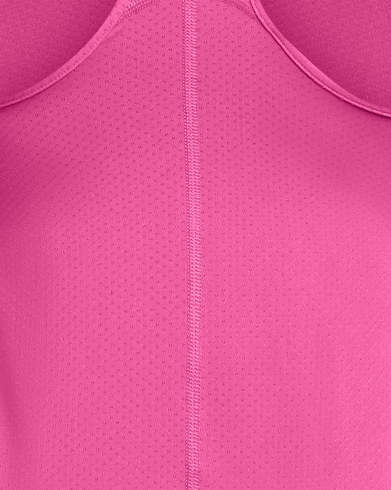 Women's HeatGear® Armour Racer Tank, Pink, pdpMainDesktop image number 4