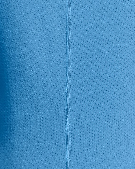 Women's HeatGear® Armour Short Sleeve, Blue, pdpMainDesktop image number 4