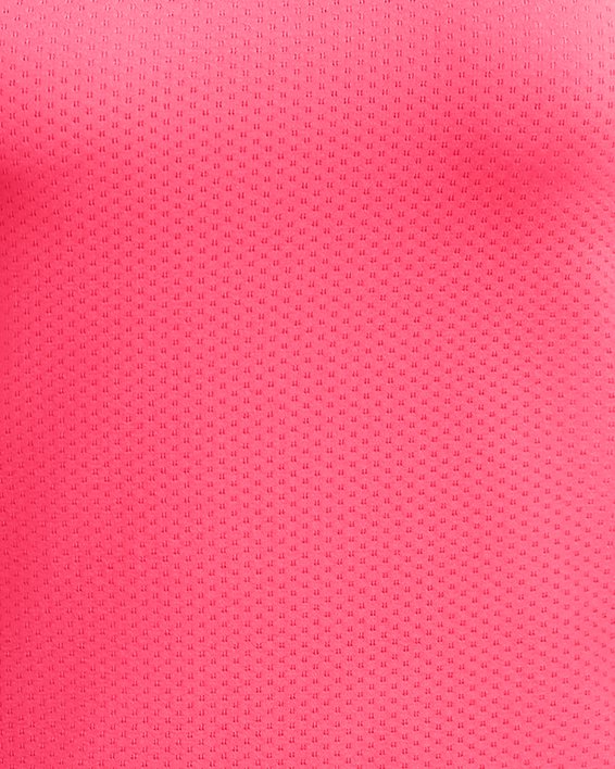 女士HeatGear® Armour短袖T恤 in Pink image number 4