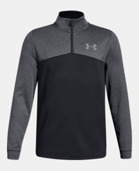 New Arrival Boys' Armour Fleece® ¼ Zip 2 Colors Available $45 to $50