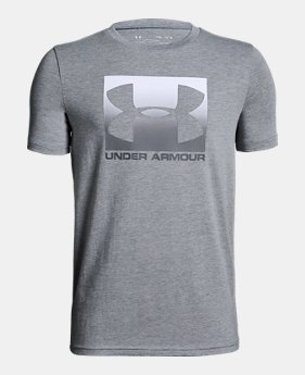 New Arrival Boys' UA Box Logo Short Sleeve T-Shirt FREE U.S. SHIPPING 1 Color Available $20
