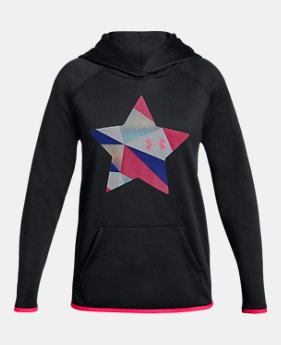 Girls' Armour Fleece® Print Star Hoodie 2 Colors Available $40