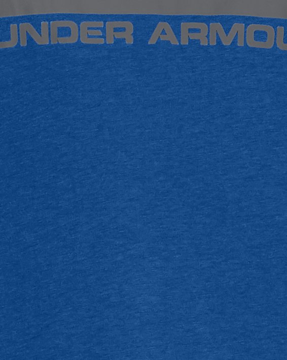 男士UA Boxed Sportstyle短袖T恤 in Blue image number 5