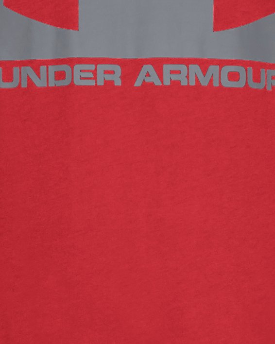Men's UA Boxed Short Sleeve T-Shirt in Red image number 4