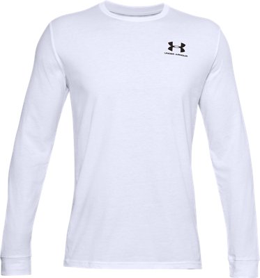 under armour white long sleeve men's