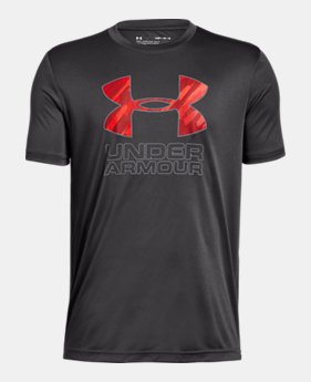 New Arrival Boys' UA Print Fill Logo T-Shirt FREE U.S. SHIPPING 1 Color Available $20