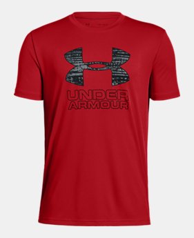 New Arrival Boys' UA Print Fill Logo T-Shirt FREE U.S. SHIPPING 4 Colors Available $20