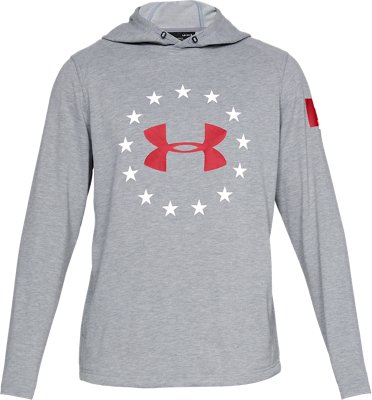 under armour men's freedom tech terry fabric hoodie
