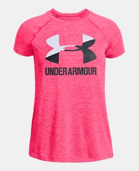 Girls' UA Big Logo Novelty T-Shirt 3 Colors Available $25